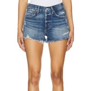 AGOLDE Parker Vintage Cut-off Shorts in Dark Swapmeet Size 24 NWT